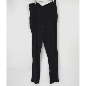 California Krush Women's 18 Stretch Waist‎ Boho Hippie Vintage Black Rayon Pants